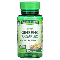 Nature's Truth, Super Ginseng Complex, комплекс із маточним молочком, 60 капсул зі швидким вивільненням