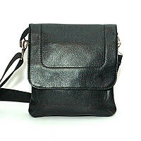 Чоловіча шкіряна сумка 07 чорний флотар