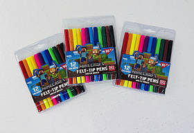 Фломастери 12 кольорів MineCraft (650544) Yes