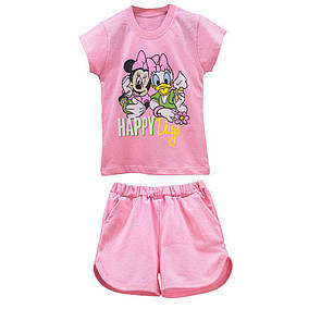 Літній комплект для дівчинки Міні футболка+шорти кулір