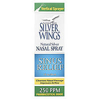 Natural Path Silver Wings, Natural Silver, назальний спрей, засіб для полегшення носових пазух, 250 част./млн, 30 мл (1 рідк.