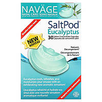 Navage, Nasal Care, сольовий розчин для промивання носа, SaltPod, евкаліпт, 30 капсул із концентратом фізіологічного розчину