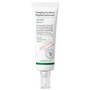 Сонцезахисний крем з фізичними фільтрами Axis-Y Complete No-Stress Physical Sunscreen, 50 мл