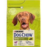 Оригінал! Сухий корм для собак Purina Dog Chow Adult Lamb зі смаком ягняти 2.5 кг (7613034485946) - Вища Якість!