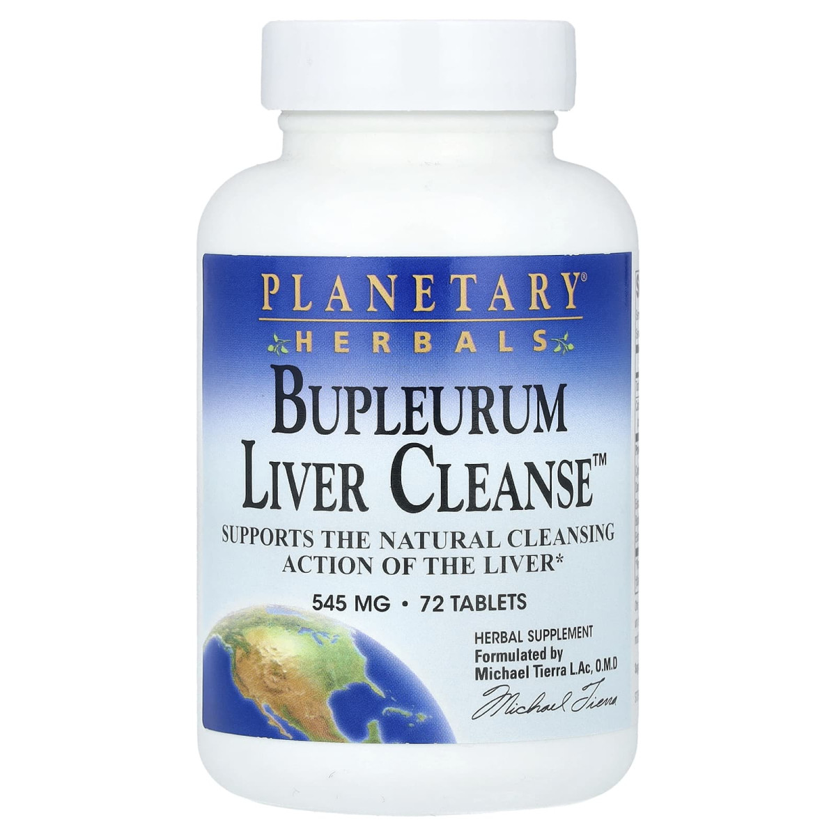 Planetary Herbals, Bupleurum Liver Cleanse™, 545 мг, 72 таблетки