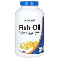 Nutricost, риб’ячий жир, 1000 мг, 240 капсул
