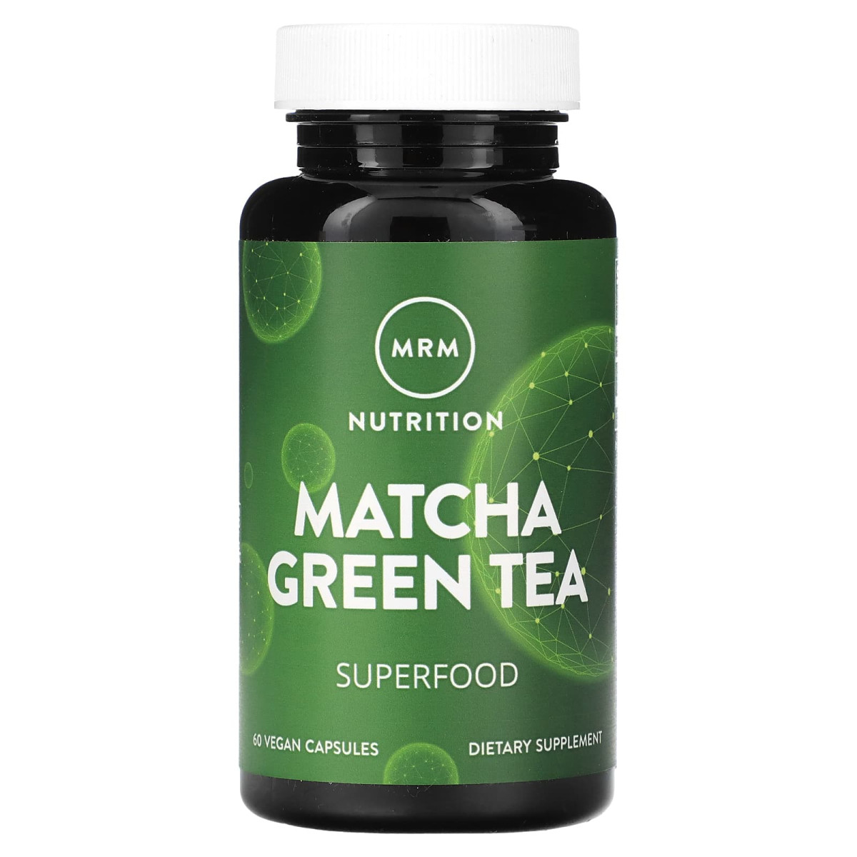 MRM Nutrition, зелений чай матча, 60 веганських капсул