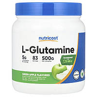 Nutricost, L-глютамін, зелене яблуко, 500 г (17,9 унції)