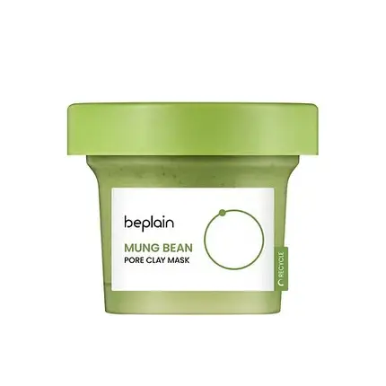 Глиняна маска для звуження пор Beplain Mung Bean Pore Clay Mask 120 мл, фото 1