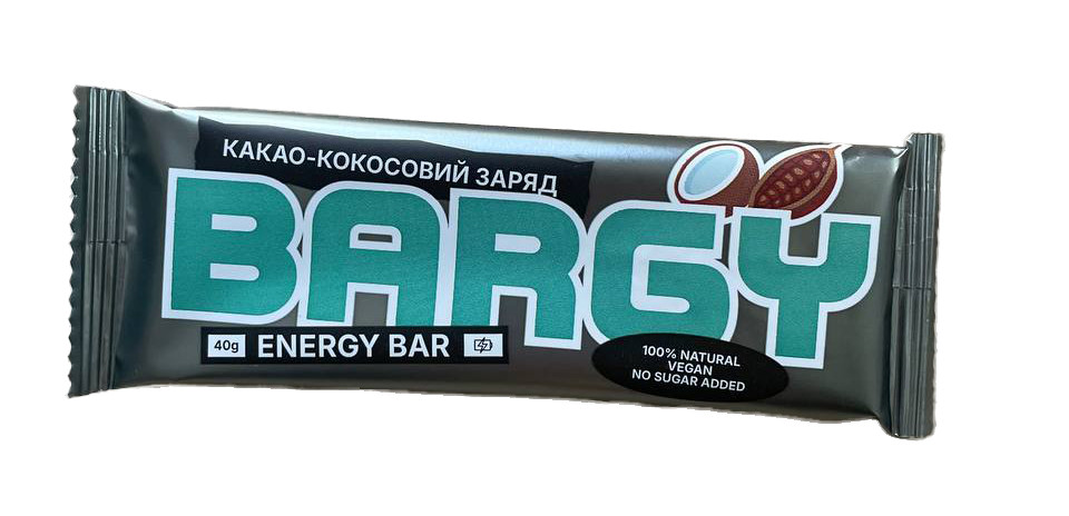 Батончик енергетичний Bargy кокос-какао 40 г