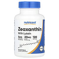 Nutricost, зеаксантин із лютеїном, 120 капсул