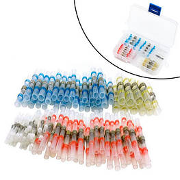 Термозбіжна гільза 100шт термоусадка з оловом припоєм, набір - оригінал