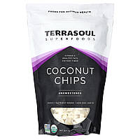 Terrasoul Superfoods, кокосові чипси, без підсолоджувачів, 340 г (12 унцій)
