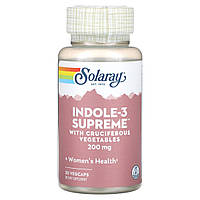 Solaray, Indole-3 Supreme, 200 мг, 30 капсул VegCap
