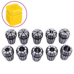 Цанги затискні 10шт ER16, 1-10мм, для ЧПУ верстата - оригінал