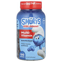 The Smurfs, Kids Gummy, Multi-Vitamin, Ages 3+, Smurf Berry, 100 Gummies