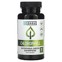 Zhou Nutrition, хлорофіл, 90 таблеток