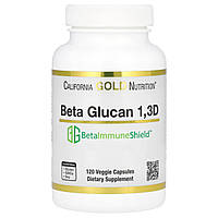 Бета-глюкан California Gold Nutrition (Beta Glucan 1-3D with Beta-ImmuneShield) 250 мг 120 рослинних капсул