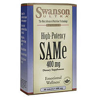 Високоефективний Ж, High-Potency SAMe, Swanson, 400 мг, 30 таблеток