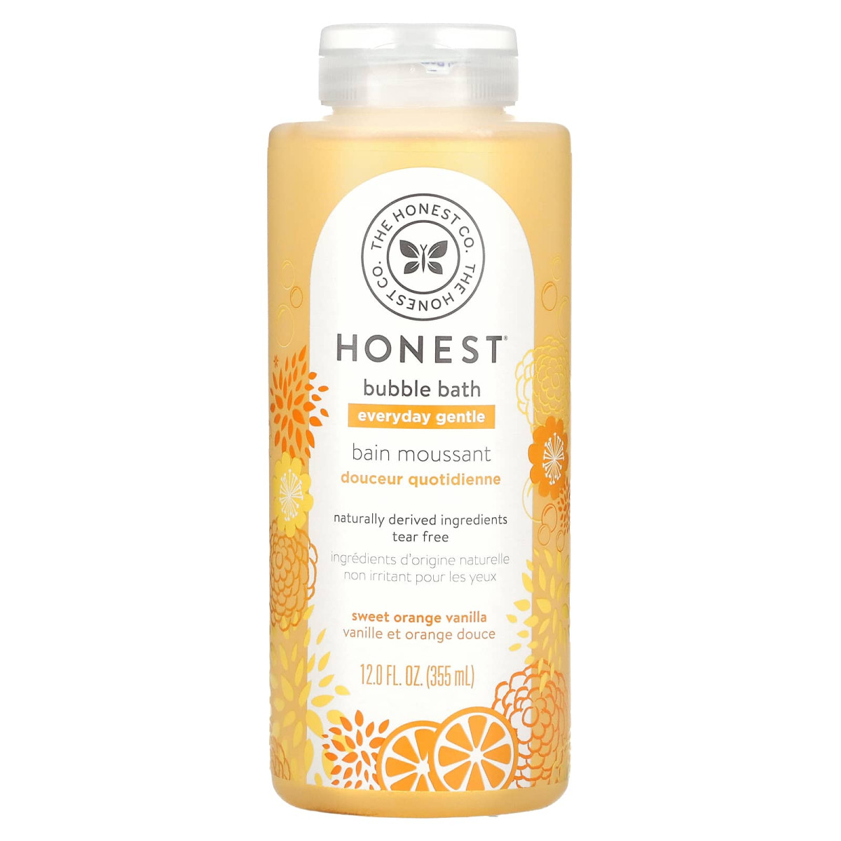 Щоденна ніжна пухирцева ванна ванільно-солодкий апельсин The Honest Company (Everyday Gentle Bubble Bath Sweet Orange Vanilla) 355