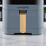 Безмасляна електрична фритюрниця 1800 Вт LumaBella аерофритюрниця з антипригарною чашею 8 л сенсорна, фото 4