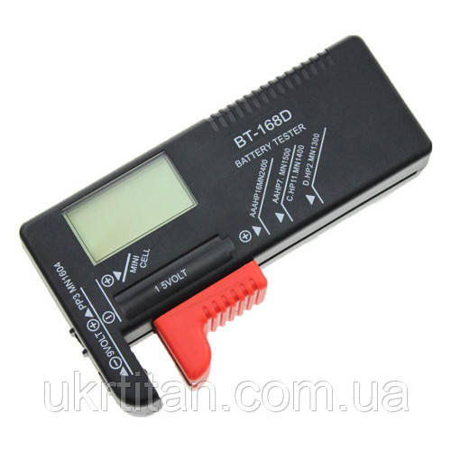 Оригінал! Універсальний тестер заряду батарей з LCD BT-168D - Вища Якість!, фото 1