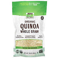 Кіноа цілісний злак Now Foods (Organic Quinoa Whole Grain) 454 г