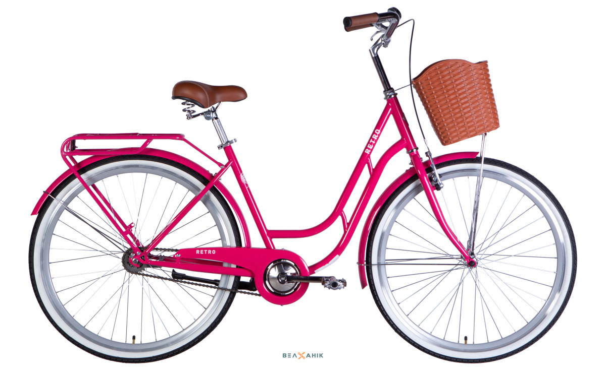 Велосипед 28/quot; Dorozhnik RETRO Velosteel (рама 19/quot;) ST рожевий