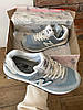 Жіночі кросівки New Balance 574 Gray blue сірі з голубим Нью Беланс замша сітка весна літо, фото 7