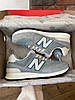 Жіночі кросівки New Balance 574 Gray blue сірі з голубим Нью Беланс замша сітка весна літо, фото 10