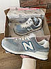 Жіночі кросівки New Balance 574 Gray blue сірі з голубим Нью Беланс замша сітка весна літо, фото 8
