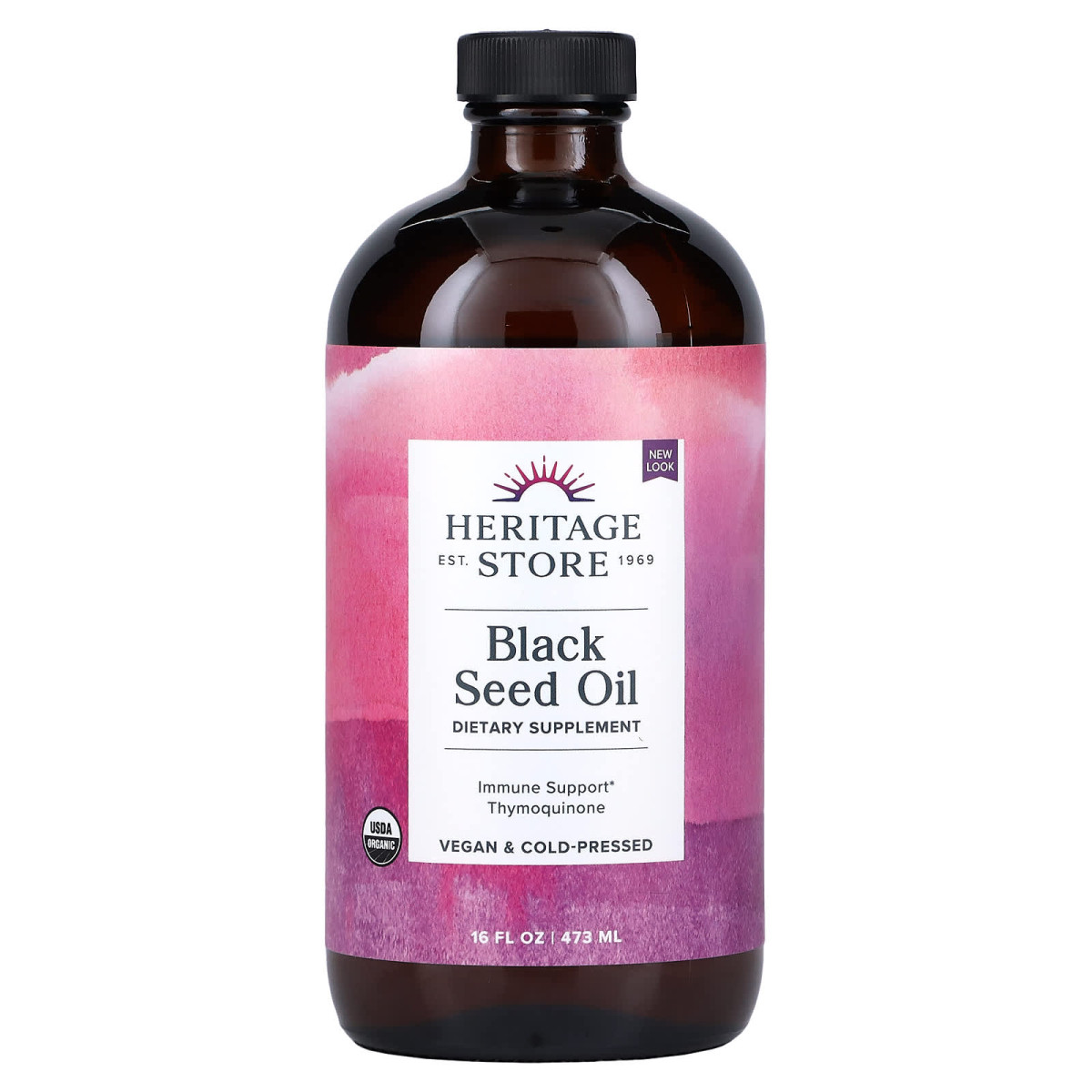 Олія чорного кмину Heritage Store (Black Seed Oil) 480 мл