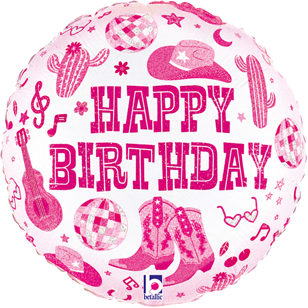 Grabo 18" НВ Кобойська дисково-вечірка Фольгована куля — В УП, фото 1