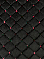 Велюр стьобаний "ROMB"J " з червоною ниткою на поролоні 7 мм від виробника