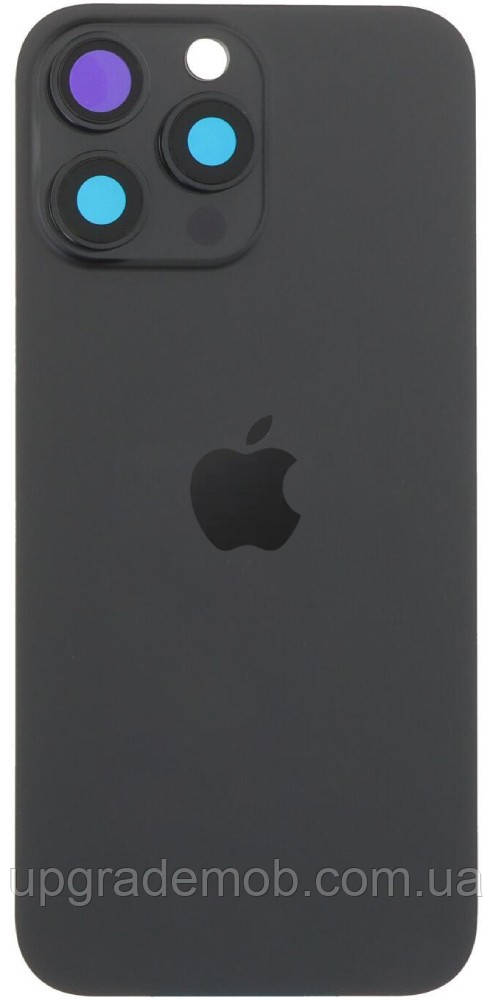 Задня кришка iPhone 16 Pro Max чорна Black Titanium з рамкою в комплекті скло камери магнітне кільце, фото 1