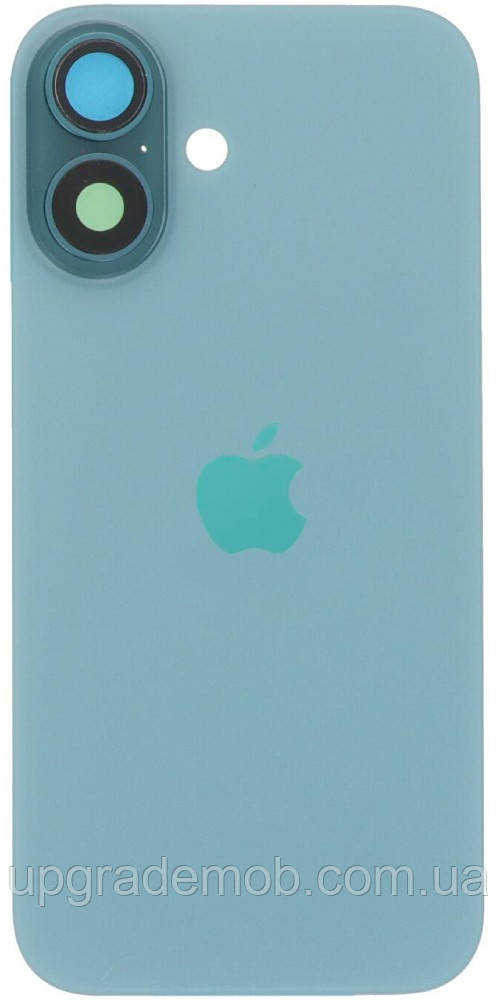 Задня кришка iPhone 16 зелена Teal з рамкою в комплекті скло камери магнітне кільце оригінал, фото 1