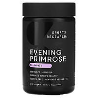 Примула вечірня, Evening Primrose, Sports Research, 500 мг, 240 м'яких капсул