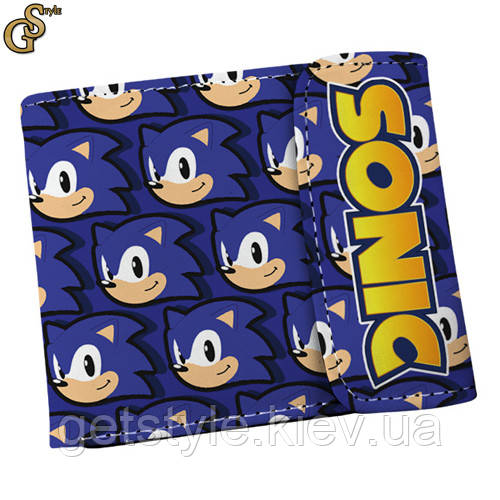 Гаманець Сонік Sonic із застібкою в подарунковому пакованні, фото 1