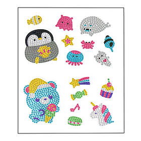 Набір для творчості Алмазна мозаїка "Ведмедик" Bambi FG24062201B-4 фігурки-наліпки, Toyman