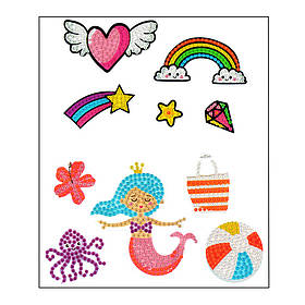 Набір для творчості Алмазна мозаїка "Сердце" Bambi FG24062201B-1 фігурки-наліпки, Toyman