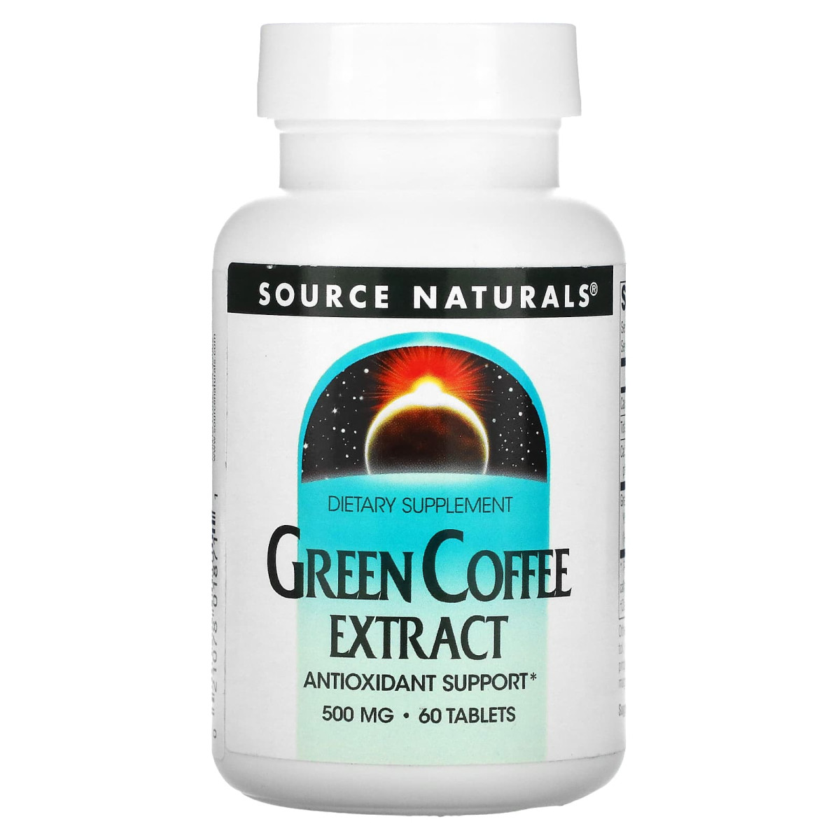 Екстракт зеленого кава Source Naturals (Green Coffee) 500 мг 60 таблеток
