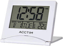 Acctim Mini Flip 2 складаний дорожній РК-будильник білий 15782 Бренд Acctim