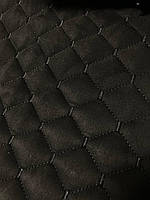 Стеганная исскуственная антара черная "ROMB" с черной нитью на синтепоне 200 плотности. - 350 грн.