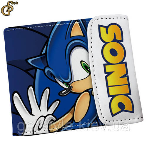Гаманець Сонік Sonic із застібкою в подарунковому пакованні, фото 1