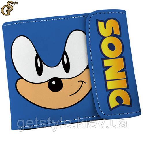 Гаманець Сонік Sonic із застібкою в подарунковому пакованні, фото 1