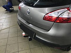 Фаркоп Renault Megane III 2008-2015 (Рено Меган 3 хетчбек) без підрізу бампера