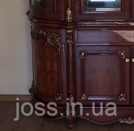 Вітрина 4-дверна, бароко 190х48х230 см JOSS Монті, фото 3