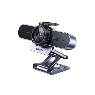 Веб-камера Ugreen CM797 2K 4 Мп двойной микрофон шторка 80° USB 1.5 м Темно-серый