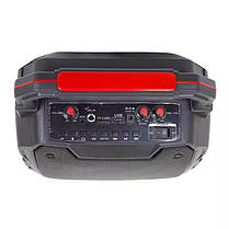 Портативна колонка EDEN ED-617 (з мікрофоном, з підсвічуванням, 24x16x35.5cm, 6.5, 16W, 1800mah, FM), фото 4