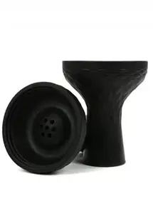 Чаша силіконова Classic (класик) із пазом під калауд - Чорна Преміум